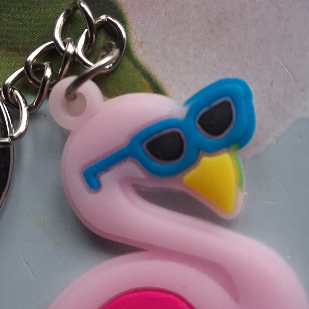 Pink Flamingo Keychain - Picture 3 of 4